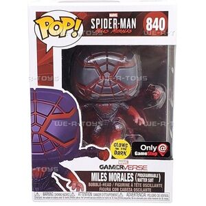 New In Box-Funko-Marvel Miles Morales Figure-Glows In The Dark